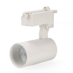 Foco LED para carril Blanco Berna 12W Monofásico - DSC  3000K