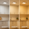 Panel de Superficie Serie Slim Cuadrado 20W  3000K
