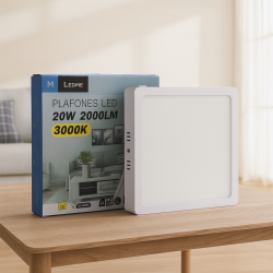 Panel de Superficie Serie Slim Cuadrado 20W  4500K