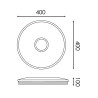 Plafon LED CCT Circular Bari 40W - DSC  CCT