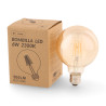 Bombilla LED Filamento E27 G95 6W Ámbar  2300K