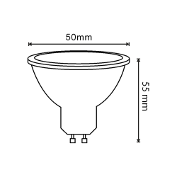 Bombilla LED SmartHome GU10 5W  RGB+CCT