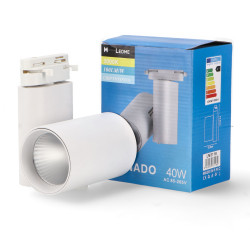 Foco LED para carril White Bernado 40W Monofásico - DSC  3000K