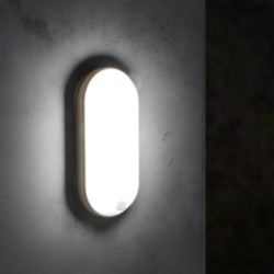 Aplique LED con Sensor Movimiento Sphere 12W PIR 360º IP54  4500K