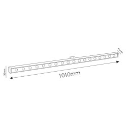 Bañador de pared Serie Foss 18W  6000K