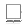 Panel LED Cuadrado Serie Slim 12W  3000K