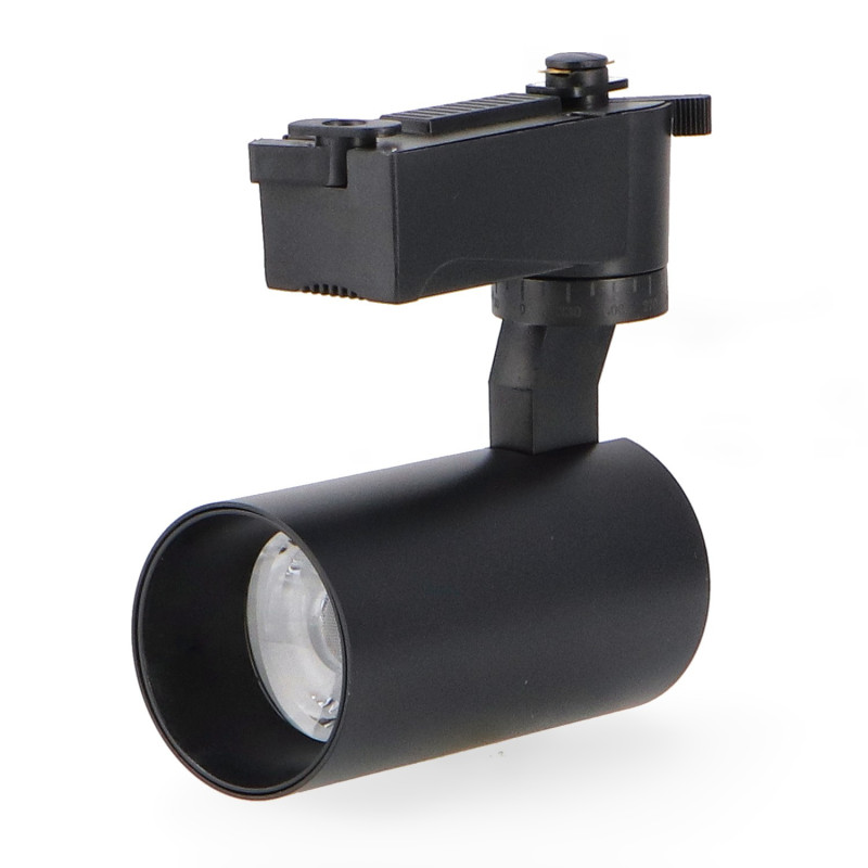 Foco LED para carril Negro Berna 12W Monofásico - DSC  3000K