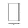 Panel LED Rectangular Serie Bure 120X60 cm 80W No Flicker  6000K