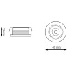 Downlight LED Didle 3W  6000K