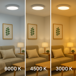 Panel de Superficie Serie Slim Circular 12W  3000K