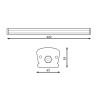 Regleta LED SlimLine Garaz 25W IP65 600 mm  6000K