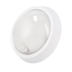 Aplique LED con Sensor Movimiento Sphere 12W PIR 360º IP54 - DSC  4000K