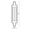 Bombilla LED R7S 118 mm 10W en Caja  6000K