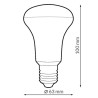 Bombilla LED E27 R63 9W  3000K