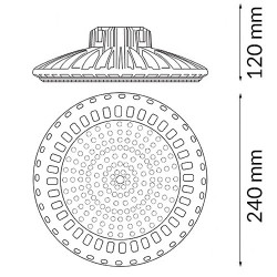Campana UFO LED Brand 120W 0-10V  5000K