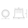 Downlight LED Luxtar 15W - DSC  3000K