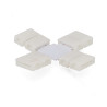 Conector para Tira 10MM 12V/24V RGB Tipo X - DSC