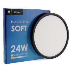 Plafon Led Soft 24W Black  CCT