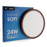Plafon Led Soft 24W Wood Walnut  CCT