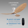 Ventilador de techo LED White Aras  CCT
