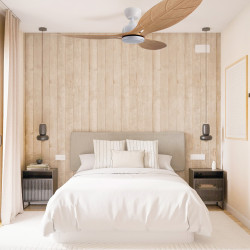 Ventilador de techo LED White Aras  CCT
