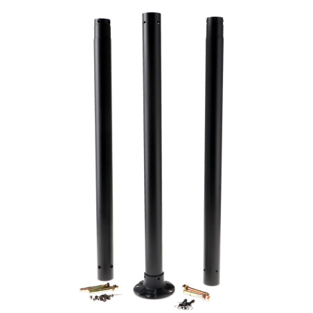 Columna para Farola 2,5M Desmontable Negro