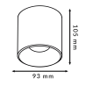 Aplique LED White Fix Tube 20W (UGR 17) CCT  CCT