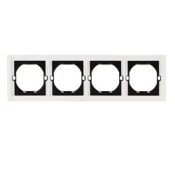 Marco PC para 4 Módulo CC-TR  Blanco