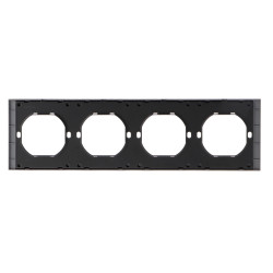 Marco PC para 4 Módulo CC-CL  Negro