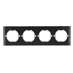 Marco PC para 4 Módulo CC-CL  Negro