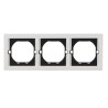 Marco PC para 3 Módulo CC-CL  Blanco