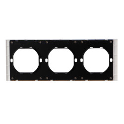 Marco PC para 3 Módulo CC-CL  Negro