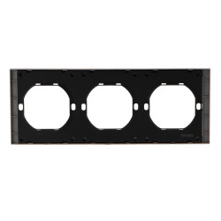 Marco PC para 3 Módulo CC-CL  Negro