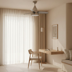 Ventilador de techo LED Niquel Silence - DSC  CCT