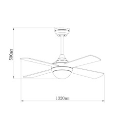 Ventilador de techo LED Easymal - DSC  CCT