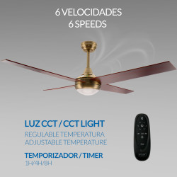 Ventilador de techo LED Easymal - DSC  CCT