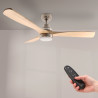 Ventilador de techo LED Nickel Wood - DSC  CCT