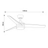 Ventilador de techo LED Black Curve - DSC  CCT