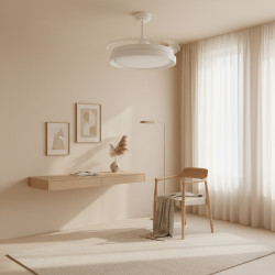 Ventilador de techo LED White Yeray Ø107 cm - DSC  CCT