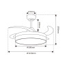 Ventilador de techo LED Herben 68W Ø107 cm - DSC  CCT