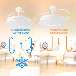 Ventilador de techo LED Herben 68W Ø107 cm - DSC  CCT
