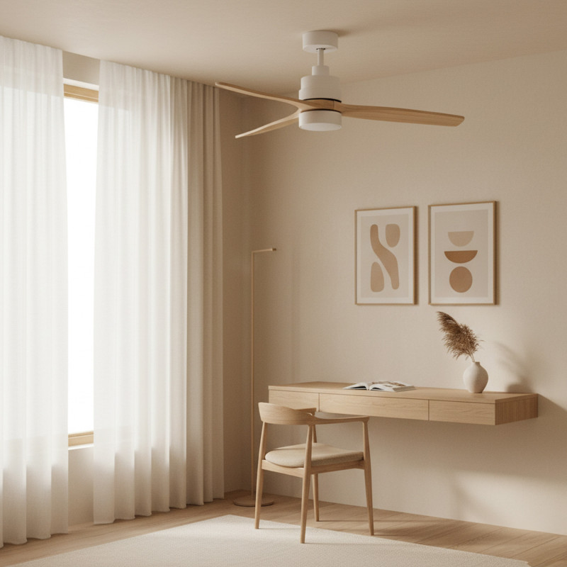 Ventilador de techo LED White Crazy  CCT