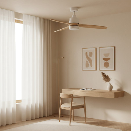 Ventilador de techo LED White Crazy  CCT