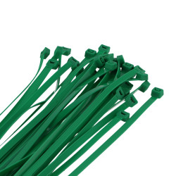 Bolsa 30 pcs bridas verdes 100% nylon  7.6X350 mm