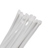 Bolsa 30 pcs bridas blancas 100% nylon  7.6X550 mm