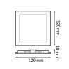 Panel LED Cuadrado Serie Pro 6W CCT  CCT
