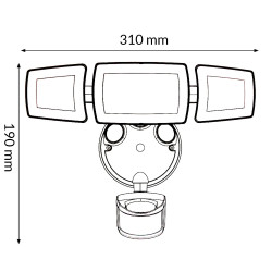 Aplique Led Black Security - DSC  CCT