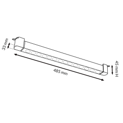 Foco LED para carril Lineal Black Dariz 24W Monofásico CCT  CCT