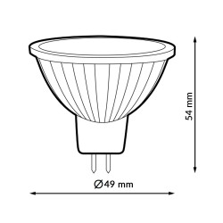 Bombilla LED MR16 6W 38º  6500K