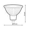 Bombilla LED MR16 6W 38º  6500K